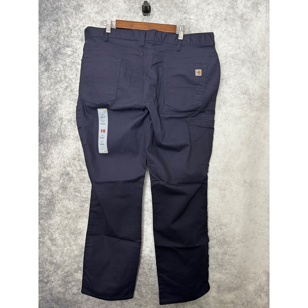 Carhartt 102689 Women's FR Rugged Flex Navy Canvas Work Pants Size 20 Reg NWT - Picture 4 of 9